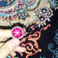 انگشتر نقره یاقوت استار