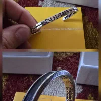 دستبند مردانه نقره درسا چرم درسا  Dorsa