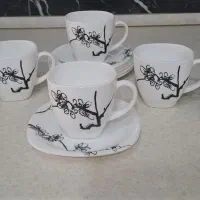 چای خوری و فنجان نعلبکی و استکان مارک