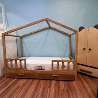 تخت مونته سوری مدل کلبه تمام چوب