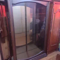 بوفه دکوری چوب راش رنگ ماهگون