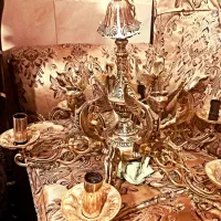 لوستر۶شاخه برنجی شیک