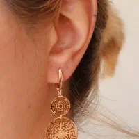 گوشواره ژوپینگ رنگ ثابت ضد حساسیت