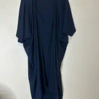 مانتو خفاشی سورمه ای طرح تابستانه