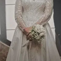 لباس عروس دو دامنه