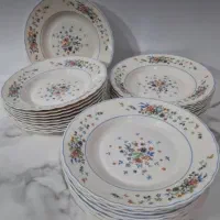 بشقاب گود و کاسه سوپ خوری وپیش دستی