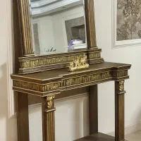آینه کنسول چوبی طرح تخت جمشید