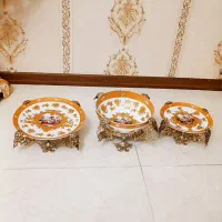 پذیرایی برنزی چینی کرم