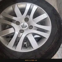 رینگ صلیبی و لاستیک سایز ۱۵ درحد نو