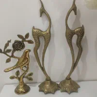 سه عدد مجسمه برنجی