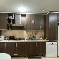 فروش کابینت MDF سالم +هود،گاز صفحه‌ای و سینک اخوان