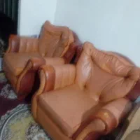 مبل چرم اصل با ابر پر پر