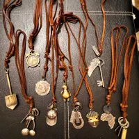 حراج گردنبند چرم بوفالو ۲۵۰  استیل ایتالیا۲۵۰