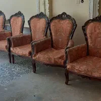 مبل سلطنطی ۹ نفره چوب قدیمی