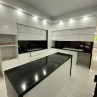 کابینت هایگلاس براق دورنگ