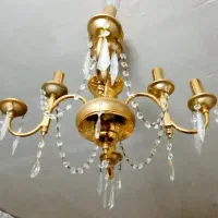 لوستر برنجی 4شاخه 8شعله