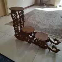 دو عدد استند گلدان چوبی|گل و گیاه طبیعی|تهران, فاطمی|دیوار
