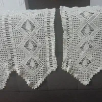 رومیزی و رو مبلی قلاب بافی