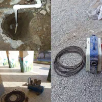 لوله بازکنی با فنر وپمپ نشت یابی لوله اب