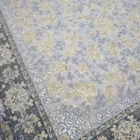 فرش ۱۲ متری افشان طلاکوب دودی