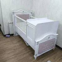 تخت خواب نوزاد و کودک ساحل چوب،طرح رز