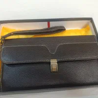 کیف دستی چرم قهوه ای