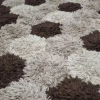 گلیم فرش پرز بلند ابریشمی