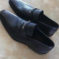کفش چرم مشکی مردانه نو