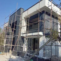 اجرایی میکروسمنت پتینه ورق طلا نقاشی هنری
