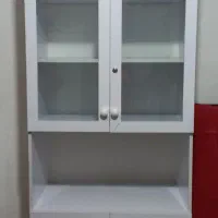 کمد ویترین دار ام دی اف سفید