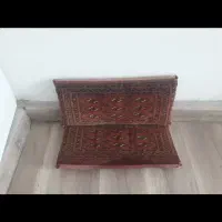 یک جفت پشتی کوچک قدیمی دستبافت