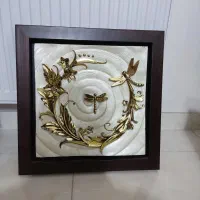 تابلو سنجاقک و گل