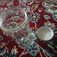 قوطی پلاستیکی با درب فلزی