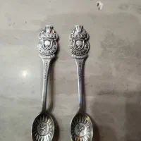 قاشق چای خوری عتیقه نقره