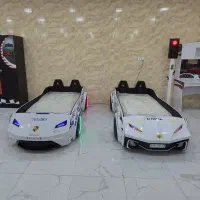 تخت کودک چراغ‌دار طرح اتومبیل