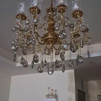 لوستر برنز ۵ شاخه|لوستر و چراغ آویز|تهران, دروازه شمیران|دیوار