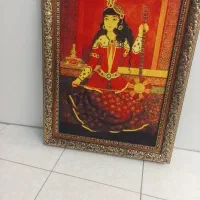 تابلو نوازنده کمانچه چهره دختر قاجار