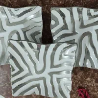 ۳ عدد پیش دستی ترک طرح زبرا جنس ترک