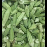 بامیه تازه ریز درجه یک تازه چیده شده
