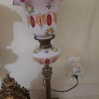 ی جفت شمعدان پایه برنز سه پوسته