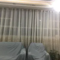 پرده حریر ترک 10 متری با چوب پرده 4.5 متری