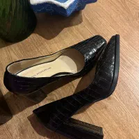 کفش ترک پاشنه ۱۰ سانت چرم اصل سایز ۳۸