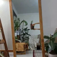 آینه قدی هلالی تمام چوب(چوب روس)