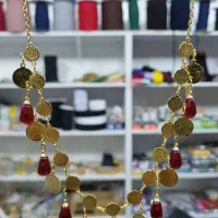 گردنبند طرح طلا رنگ ثابت