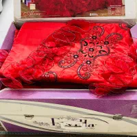 روتختی عروس ساتن و‌ تور اصل ترک