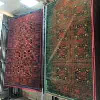فرش ۶ متری سبز لاکی ۵۰۰ شانه گالری نگارین کد ۰۰۱۷
