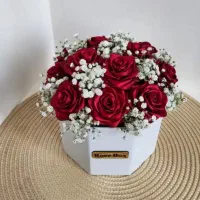 دسته گل روبانی