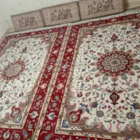فرش دستباف گل ابریشم