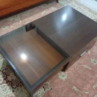 میز عسلی با دو کشو و دوبلکس مخفی