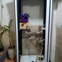 قفس پرنده با بوفه